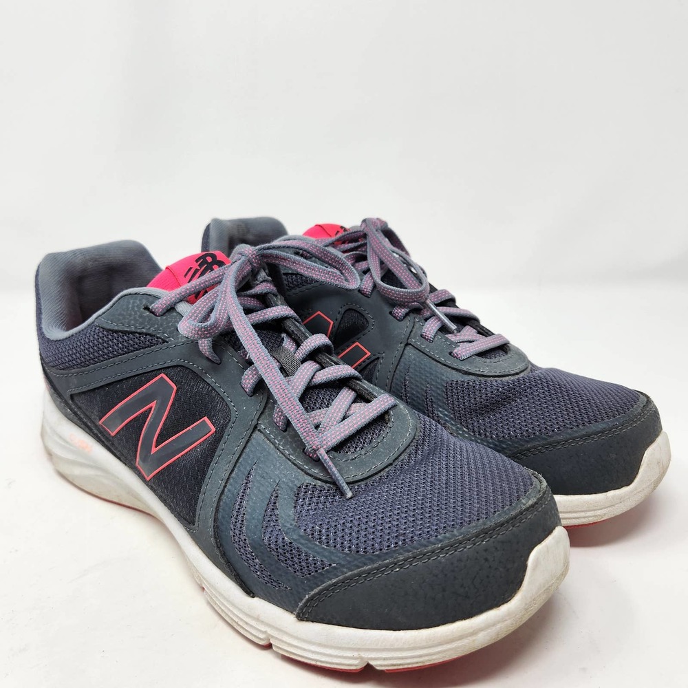 New Balance Womens 496 V3 Walking Running Athletic Shoes 10.5 Gray Pink Sneakers